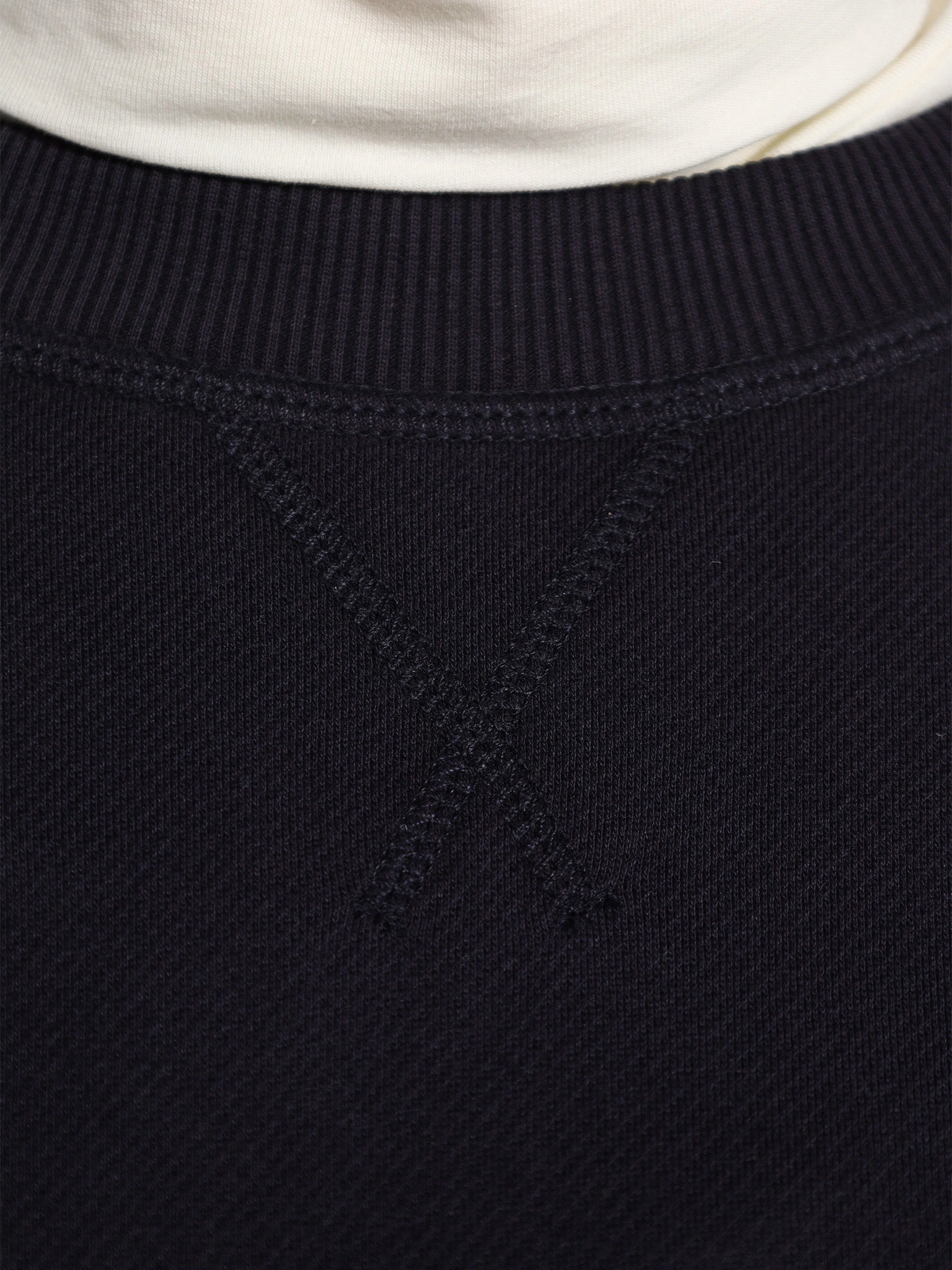 Толстовка темно-синего цвета из смесового хлопка